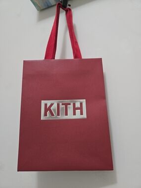 KITH Red Paper Tote Bag with Logo